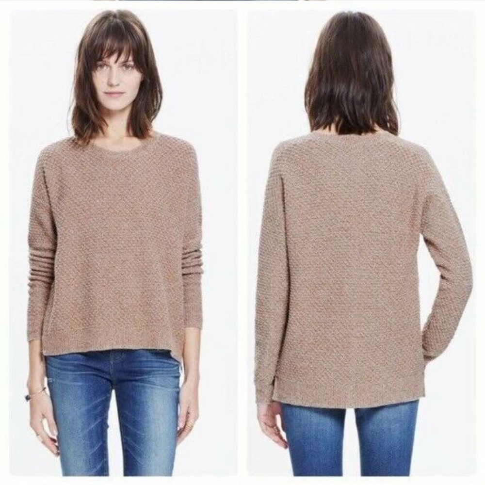 Madewell Landmark Textured side-zip sweater